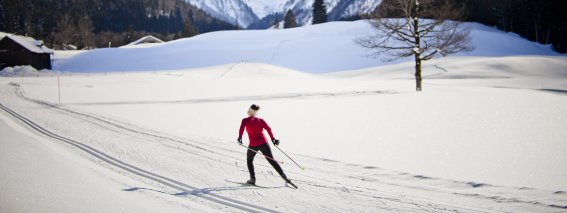 Langlaufen im Tal