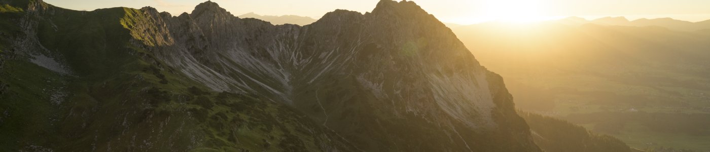 Sonnenuntergang an den Gaisalpseen