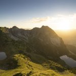 Sonnenuntergang an den Gaisalpseen