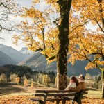 Pause auf der Ruhebank