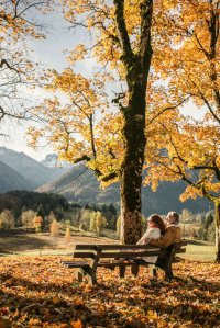 Pause auf der Ruhebank