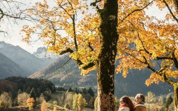 Pause auf der Ruhebank