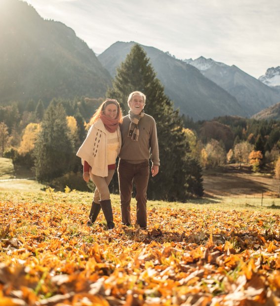 Spaziergang durch das Laub Spaziergang durch das Laub