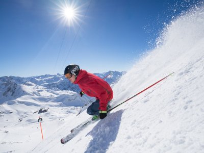 Skifahrer am Nebelhorn