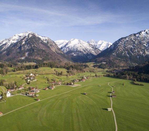 Drohnenaufnahme über Öschwiesen