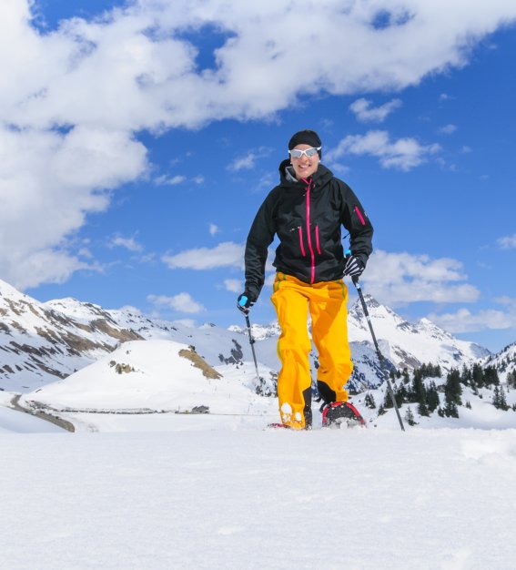 Schneeschuhwanderer