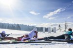 Gemeinsam beim Biathlon-Sport
