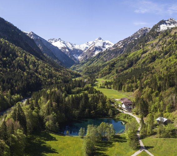 Frühling rund um den Christlessee, Luftaufnahme