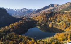 Blick über den Freibergsee Richtung Süden