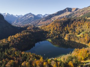 Blick über den Freibergsee Richtung Süden