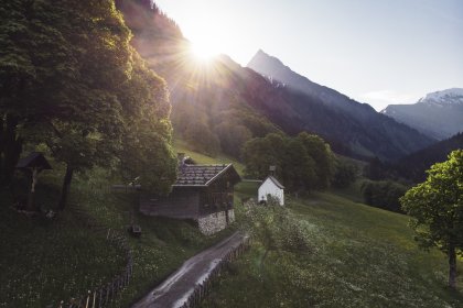 Frühmorgens in Gerstruben