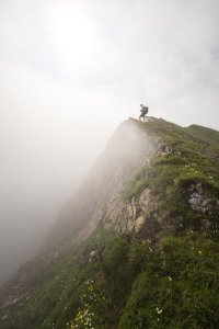 Nebel am Grat
