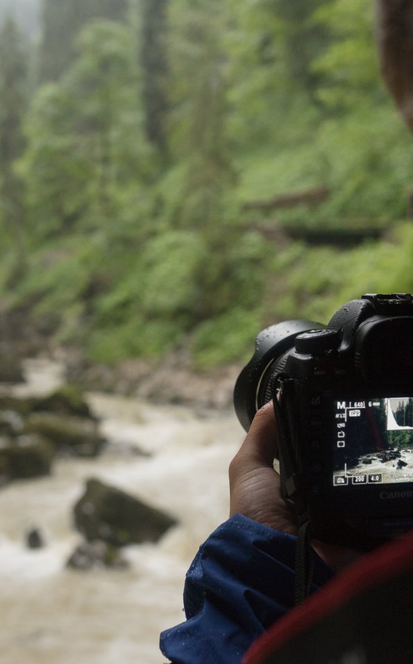 Fotograf in der Breitachklamm
