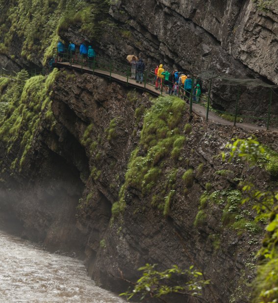 Besucher in der Breitachklamm Besucher in der Breitachklamm