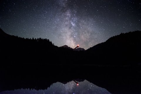 Freibergsee bei Nacht
