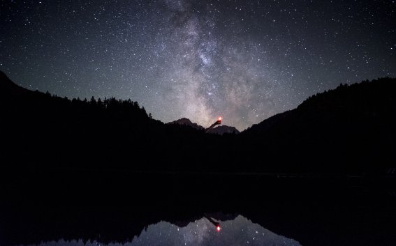 Freibergsee bei Nacht