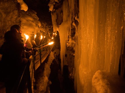 Feuerschein in der Breitachklamm