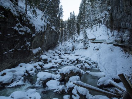 Die Breitach im Winter