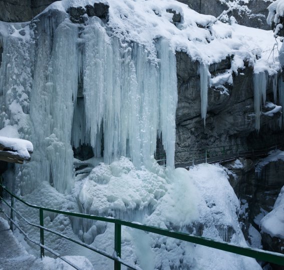 Winterliche Breitachklamm