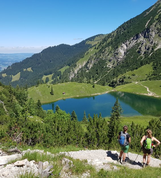 Gaisalpsee mit Personen