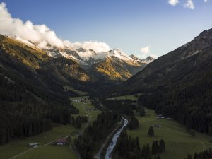 erster Schnee im Stillachtal