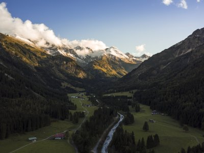 erster Schnee im Stillachtal