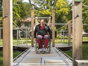 Barrierefreie Elemente beim FuggerAktivPark