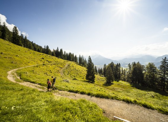 Wanderer auf dem Wallrafweg