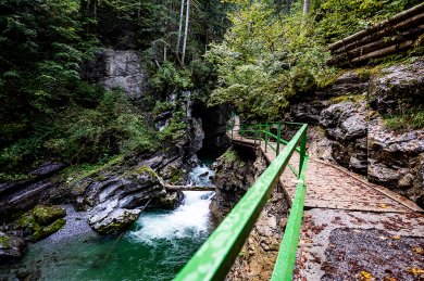 Die Breitachklamm im Sommer - Bildnachwis Breitachklammverein eG - Fotograf Dominik Berchtold