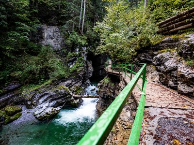 Die Breitachklamm im Sommer - Bildnachwis Breitachklammverein eG - Fotograf Dominik Berchtold