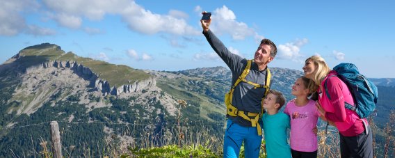 Erstmal ein Selfie mit Panorama!