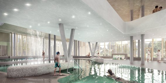 Therme Badehalle Erlebnisbecken