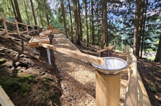 Holzmurmelbahn Murmelspaß für Groß und Klein am Riedbergerhorn