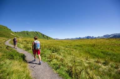 Wandern auf dem Oberstdorfer Berg Fellhorn