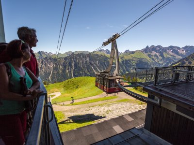 Mit der Bahn zur Fellhorn Gipfelstation