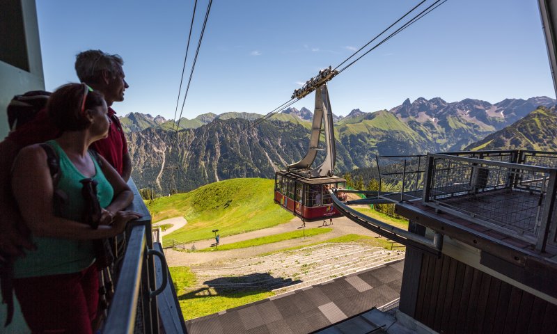 Mit der Bahn zur Fellhorn Gipfelstation