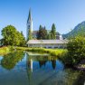 Kurpark in Oberstdorf Idyllisch gelegen, am Fuße des Nebelhorns, finden hier regelmäßig Veranstaltungen für die Gäste in Oberstdorf im Allgäu statt.