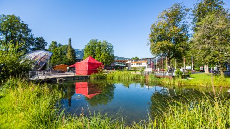 Der Kurpark inmitten von Oberstdorf im Allgäu