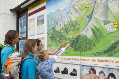 Alles auf einen Blick an der Nebelhornbahn