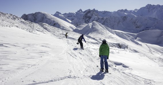 Wintersport mit gigantischen Panorama
