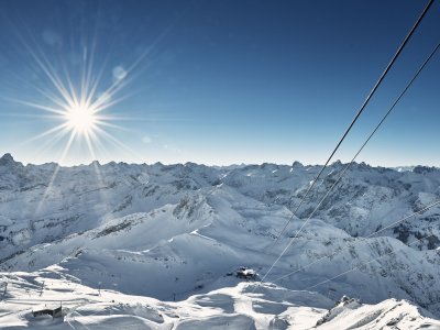 Sonniger Winter auf dem Nebelhorn