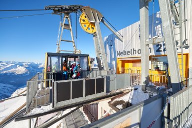 Angekommen auf der Gipfelstation am Nebelhorn