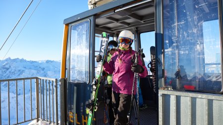 Bequem mit der Gondel ins Skivergügen