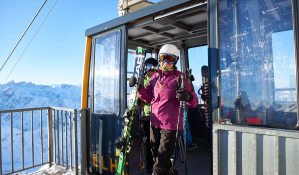 Bequem mit der Gondel ins Skivergügen