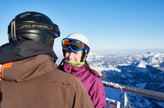 Nebelhorn Nordwandsteig Paar Genießen Sie besondere Gipfel-Momente auf dem Nebelhorn in Oberstdorf mit Ihrem Partner!