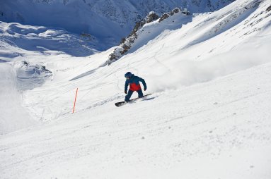 Snowboarden Nebelhorn