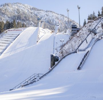 Die Audi Arena in Oberstdorf