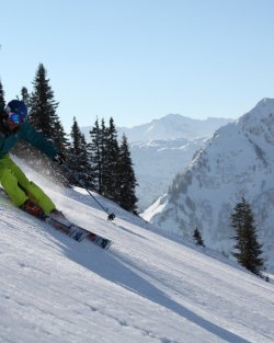 Skifahrer am Walmendingerhorn