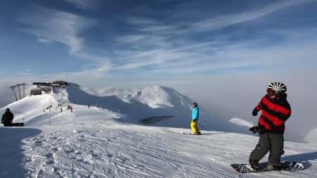 Snowboarder am Fellhorn