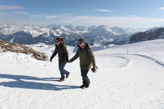 Winterwanderweg auf dem Ifen